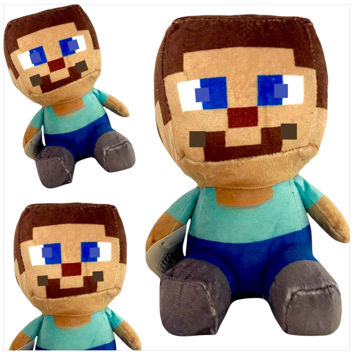 MINECRAFT JEŻDŻĄCY STEVE PLUSZOWA MASKOTKA 18CM  POSTAĆ Z GRY PRZYTULANKA