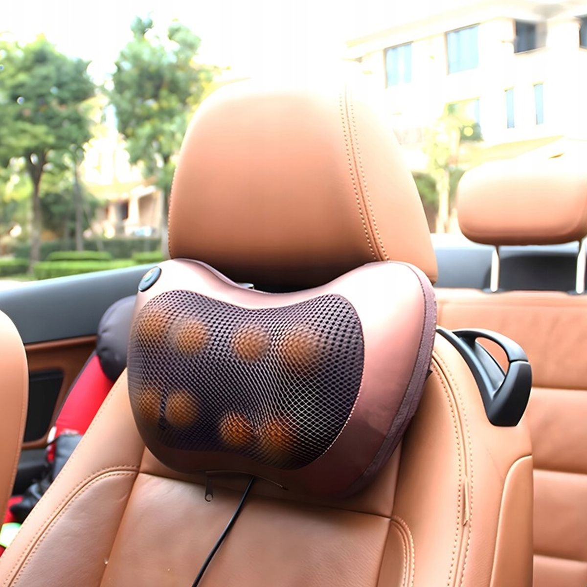 MASAŻER SHIATSU PODUSZKA MASUJĄCA DO CIAŁA KARKU STÓP ŁADOWARKA SAMOCHODOWA