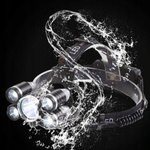 LATARKA CZOŁOWA 5x LED  LAMPKA CZOŁÓWKA  NA GŁOWĘ 2x AKUMULATORY NA PREZENT