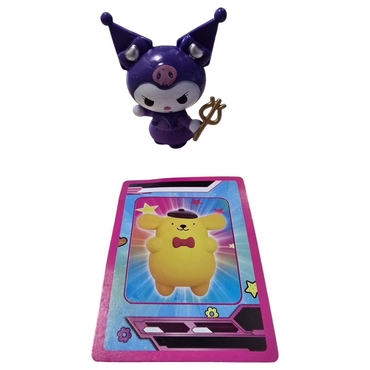 KUROMI SASZETKA NIESPODZIANKA FIGURKA + 3 KARTY KOLEKCJONERSKIE DO GRY 