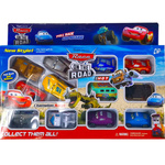 SAMOCHODY Z BAJKI CARS POJAZDY AUTA ZESTAW 12 SAMOCHODÓW 12w1 ZYGZAK ZŁOMEK