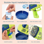 MEGA PISTOLET DO BANIEK MYDLANYCH WYRZUTNIA BAŃKI MYDLANE ŚWIECI MASZYNKA