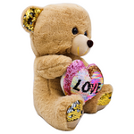 MASKOTKA MIŚ PLUSZOWY MASKOTKA SERCE LOVE PRZYTULANKA PREZENT PLUSZAK