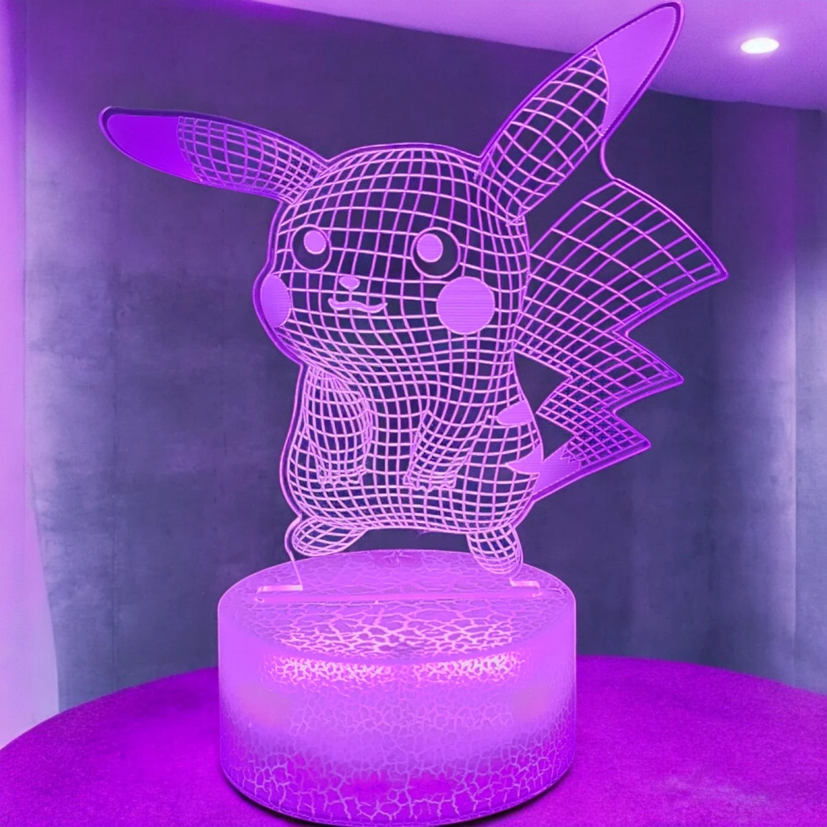 LAMPKA LED USB 3D PILOT PIKACHU KOLORY RGB DLA DZIECI NA PREZENT DO POKOJU