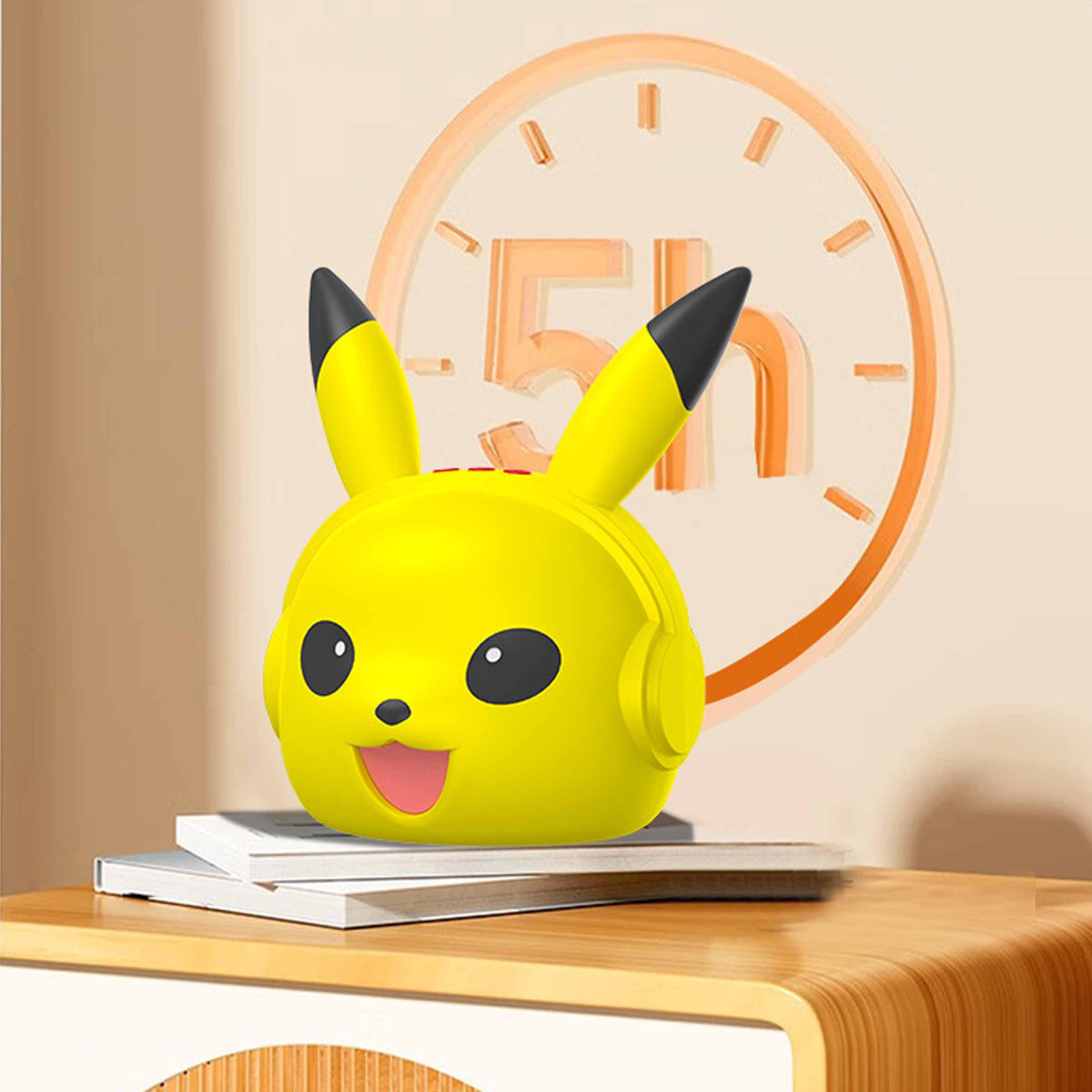 PIKACHU GŁOŚNIK Bluetooth LAMPKA ŚWIECĄCE USZY RADIO 5h PRACY NA 1ŁADOWANIU