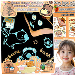 ZDRAPYWANKA TĘCZOWA KAPIBARA WYDRAPYWANKA DLA DZIECI RYSIK KREATYWNA ZABAWA