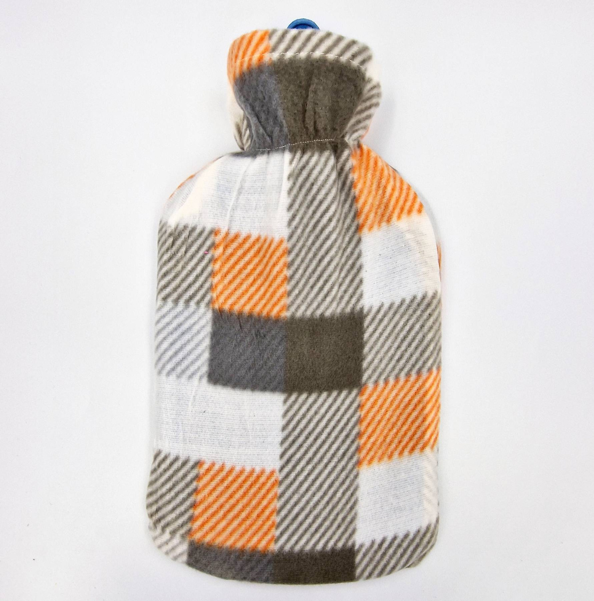 TERMOFOR GUMOWY W PLUSZOWYM POKROWCU ROZGRZEWACZ CIEPŁY MIŁY 2 LITRY WODY