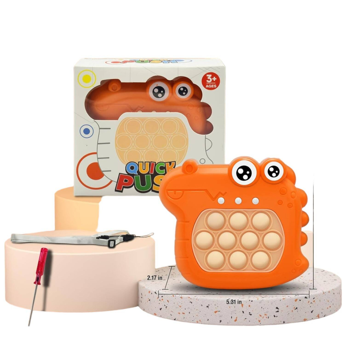 GRA QUICK PUSH POP IT KONSOLA PRZENOŚNA GIERKA ZRĘCZNOŚCIOWA DLA DZIECI 