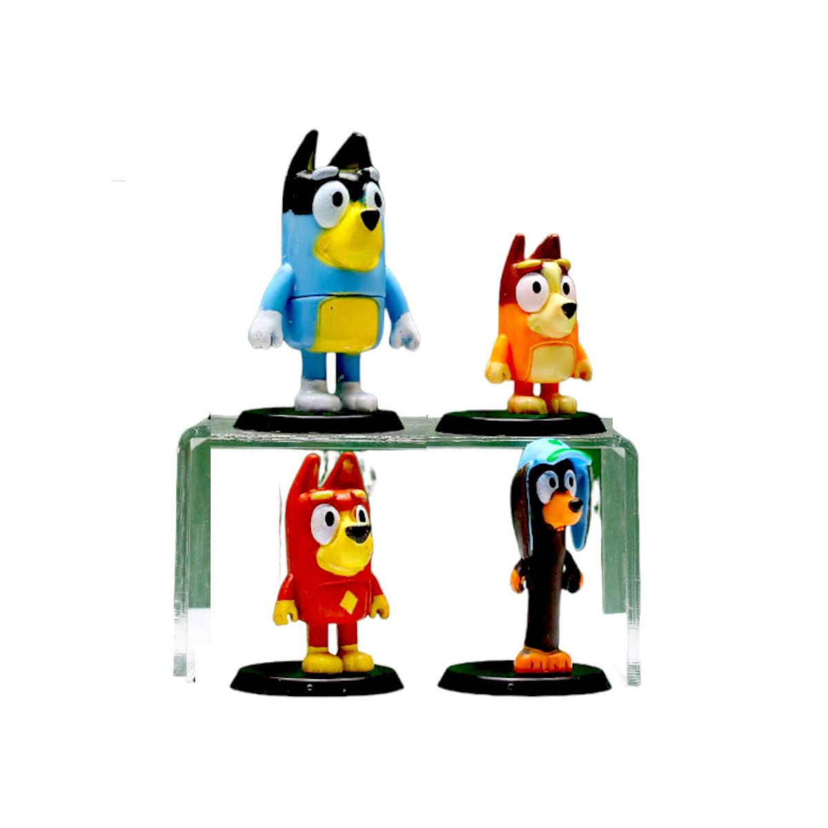 ZESTAW FIGUREK BLUEY I BINGO PRZYJACIELE 4 SZT FIGURKI Z BAJKI FIGURKA 