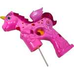 PISTOLET DO BANIEK DLA DZIEWCZYNKI JEDNOROŻEC + 2x PŁYN BAŃKI MYDLANE PEGAZ