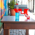 MINECRAFT PISTOLET DO BANIEK MYDLANYCH BAŃKI MYDLANE WYRZUTNIA + PŁYN PIXEL