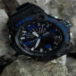 MODNY MĘSKI SPORTOWY ZEGAREK SMAEL STOPER BUDZIK MOCNY WODOODPORNY KOLORY