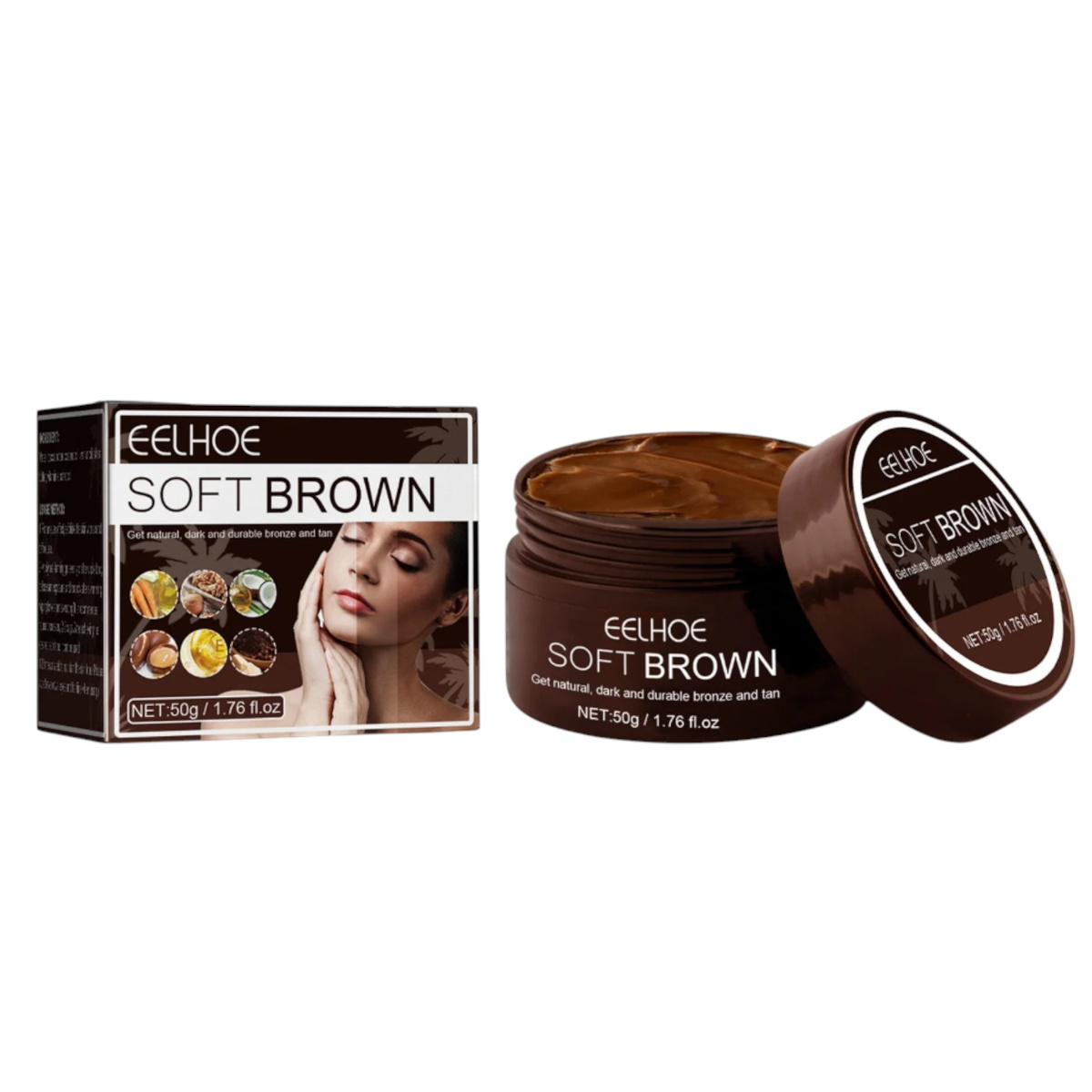 EELHOE SOFT BROWN KREM PRZYŚPIESZAJĄCY OPALANIE 50g INTENSYWNA OPALENIZNA