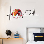 ZEGAR ŚCIENNY DLA KIBICA AC MILAN DZIECIĘCY CICHY DLA FANÓW DRUŻYNY