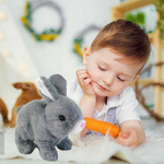 INTERAKTYWNY KRÓLIK KRÓLICZEK Z MARCHEWKĄ CHODZI RUSZA USZAMI NOSKIEM KICA