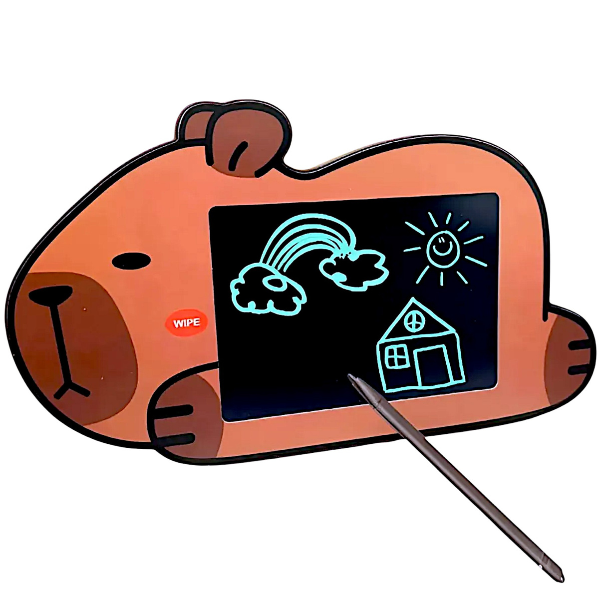 KAPIBARA TABLET DO RYSOWANIA DLA DZIECI TABLICA EDUKACYJNA KOLOROWY EKRAN 