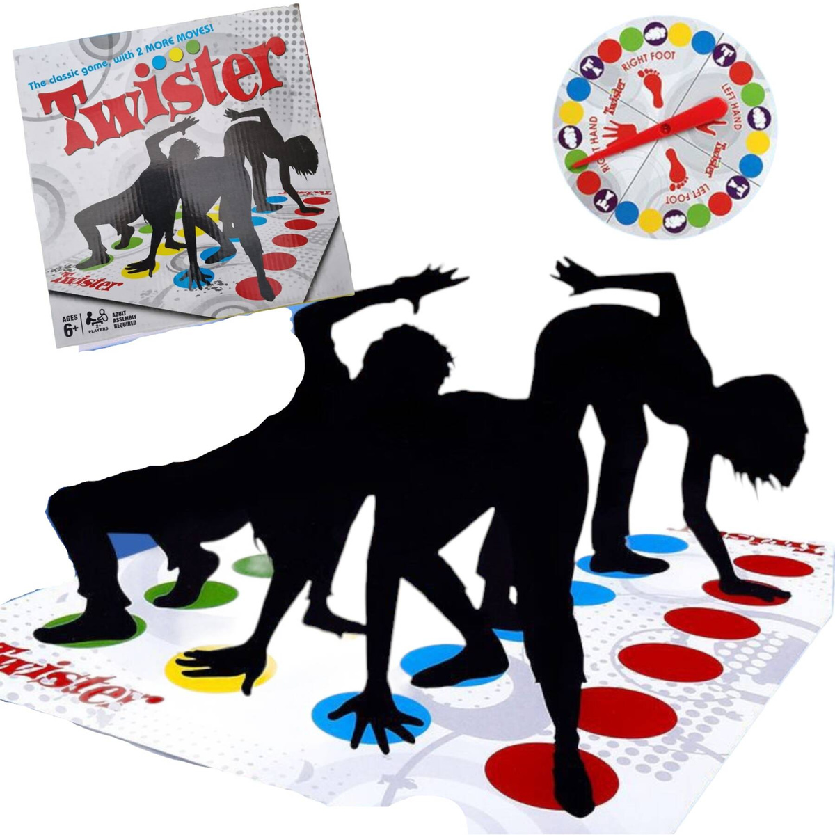 GRA TWISTER RODZINNA GRA TOWARZYSKA ZRĘCZNOŚCIOWA RUCHOWA GIERKA IMPREZOWA