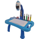 TABLICA DO RYSOWANIA PROJEKTOR STOLIK ŚWIATŁO DŹWIĘK 32 OBRAZKI BIURKO AKC