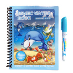 WODNA KOLOROWANKA ZWIERZĘTA + MAGICZNY FLAMASTER 4 OBRAZKI DO KOLOROWANIA