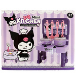 KUROMI MINI KUCHNIA DLA DZIECI NAUKA GOTOWANIA ZESTAW AKCESORIA PRZYBORY