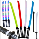 MIECZ ŚWIETLNY SAMURAJSKI KATANA DŁUGI 67CM ŚWIECI DŹWIĘK ZABAWKA DZIECI