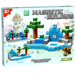 KLOCKI MAGNETYCZNE SZEŚCIANY PIXELE 148 ELEMENTÓW ZIMOWA KRAINA MARZEŃ XXL