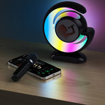 ZESTAW KARAOKE 2 MIKROFONY BEZPRZEWODOWY PRZENOŚNY GŁOŚNIK BLUETOOTH LED 