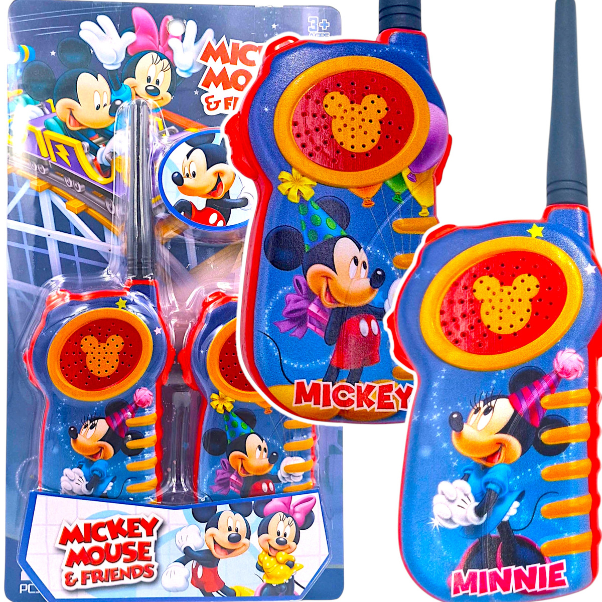 MYSZKA MIKI WALKIE TALKIE DWIE SŁUCHAWKI KRÓTKOFALÓWKI 2x KRÓTKOFALÓWKA