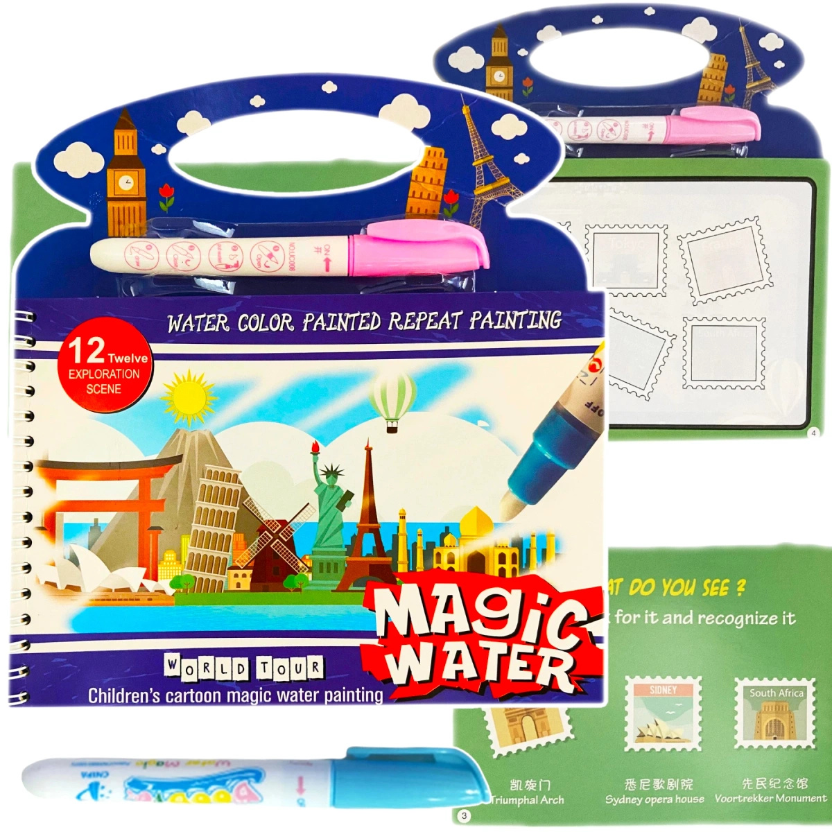 KOLOROWANKA WODNA Z MAZAKIEM MALOWANIE WIELOKROTNA