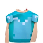 STRÓJ MINECRAFT PRZEBRANIE DLA CHŁOPCA STEVE DIAMENTOWY MASKA KOSTIUM BAL