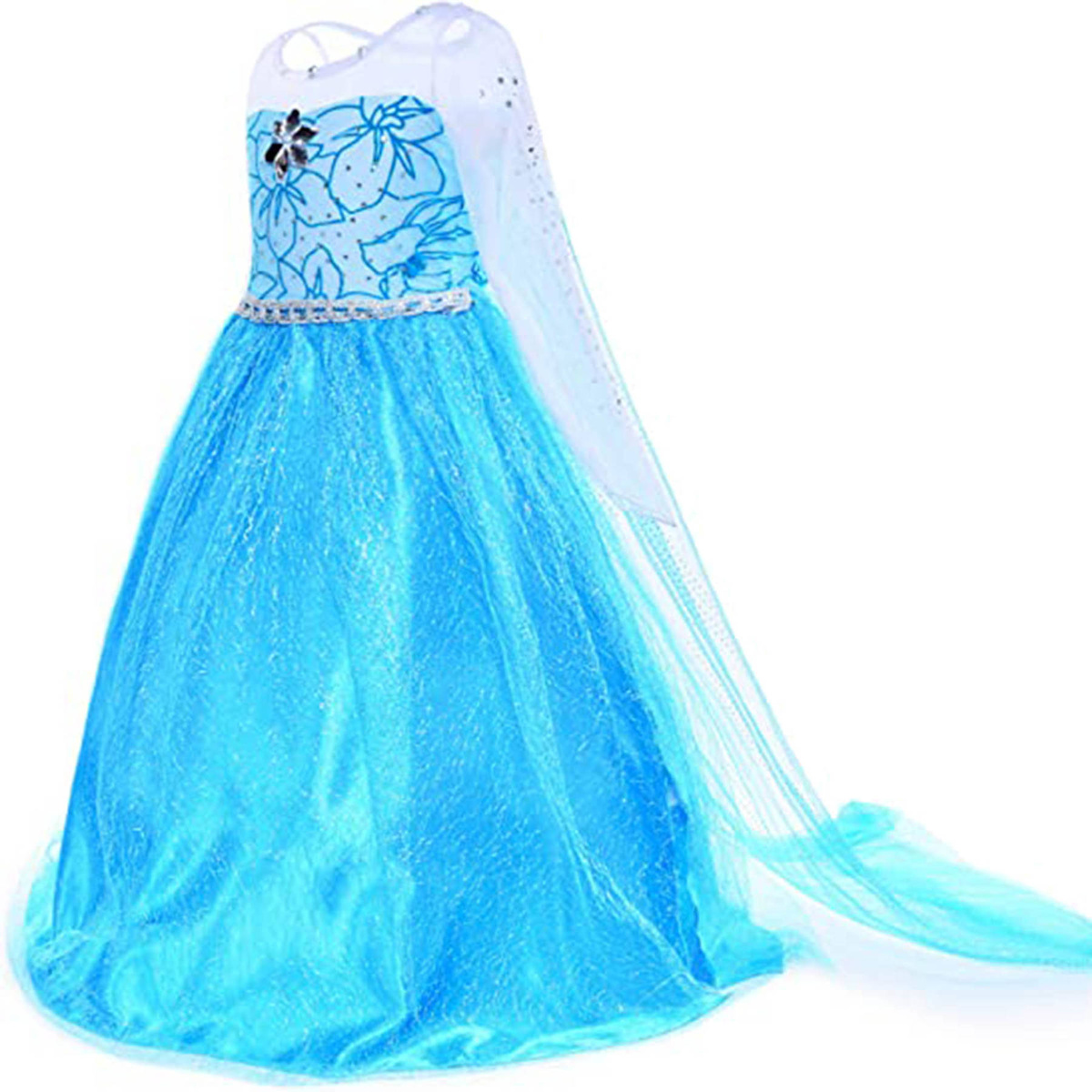 ELSA STRÓJ NA BAL SUKIENKA DŁUGA PRZEBRANIE DLA DZIEWCZYNKI KRAINA LODU
