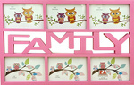 RAMKA NA 6 ZDJĘĆ 3D MULTIRAMKA FOTO KOLAŻ 50cm FAMILY ŚCIENNA NA SZAFKĘ 6w1