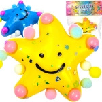 GNIOTEK ANTYSTRESOWY SENSORYCZNY GWIAZDKA Z POSYPKĄ SQUISHY GWIAZDA MOCHI