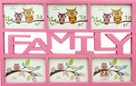 RAMKA NA 6 ZDJĘĆ 3D MULTIRAMKA FOTO KOLAŻ 50cm FAMILY ŚCIENNA NA SZAFKĘ 6w1