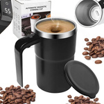 TERMOS Kubek termiczny automatyczny z mieszadłem LCD USB magnetyczny Smart czarny