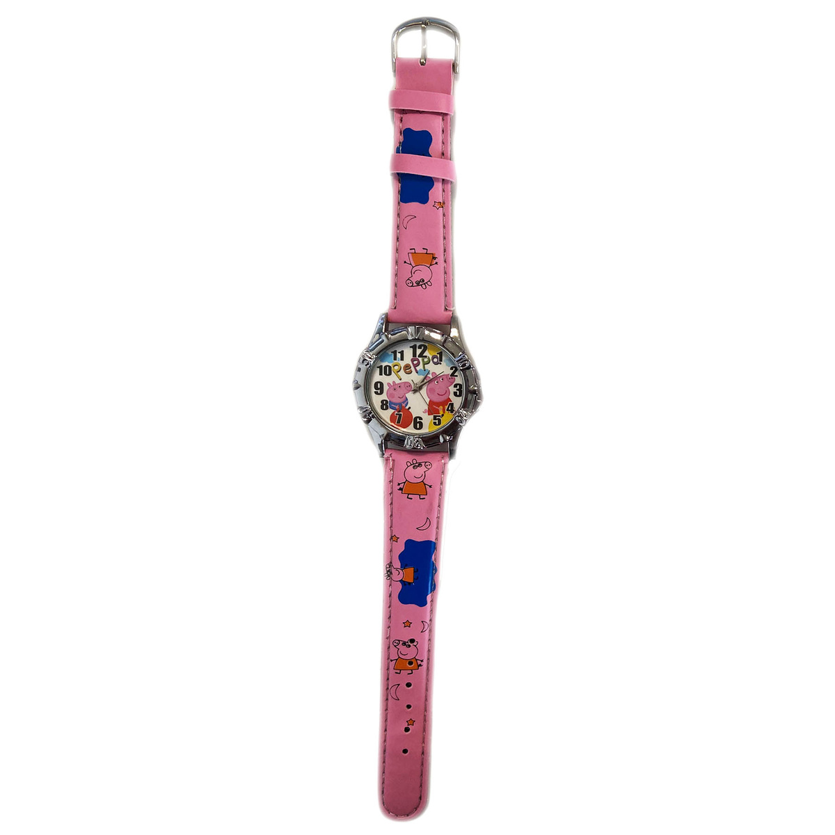 SUPER ZESTAW DLA DZIEWCZYNKI ZEGAREK + PORTFELIK ŚWINKA PEPPA EKO SKÓRA 2W1