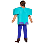 STRÓJ MINECRAFT PRZEBRANIE DLA CHŁOPCA STEVE KOMPLET MASKA KOSTIUM NA BAL