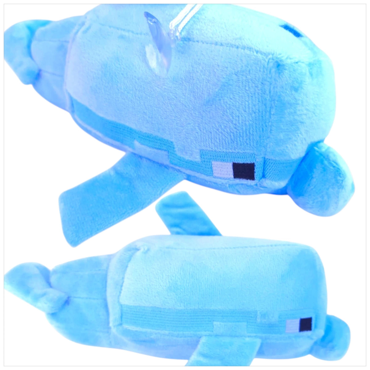 DUŻA MASKOTKA MINECRAFT DELFIN Z GRY WODNY ŚWIAT DELFIN MIĘKKI PLUSZAK XXXL