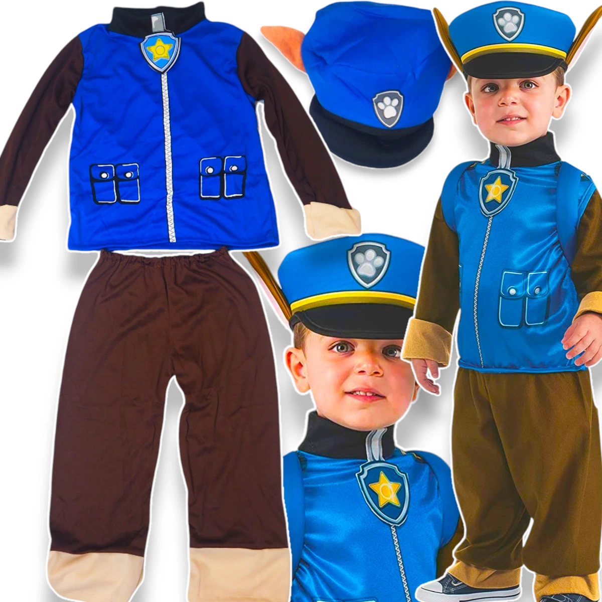 STRÓJ PSI PATROL KOSTIUM CHASE POLICJANT M 110-116 PRZEBRANIE NA IMPREZĘ