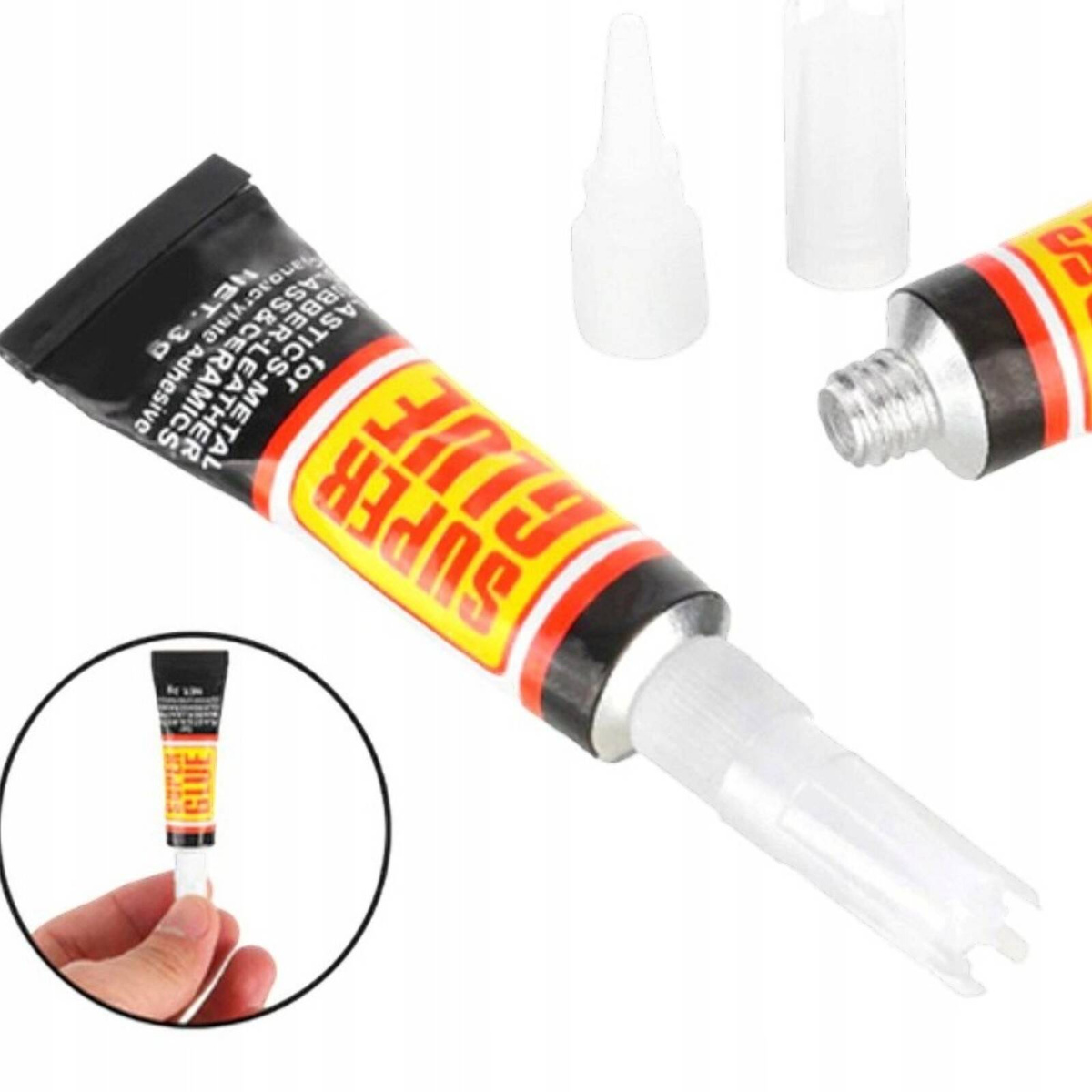 KLEJ SUPER GLUE SZYBKI BŁYSKAWICZNY UNIWERSALNY DO WSZYSTKIEGO EXTRA STRONG