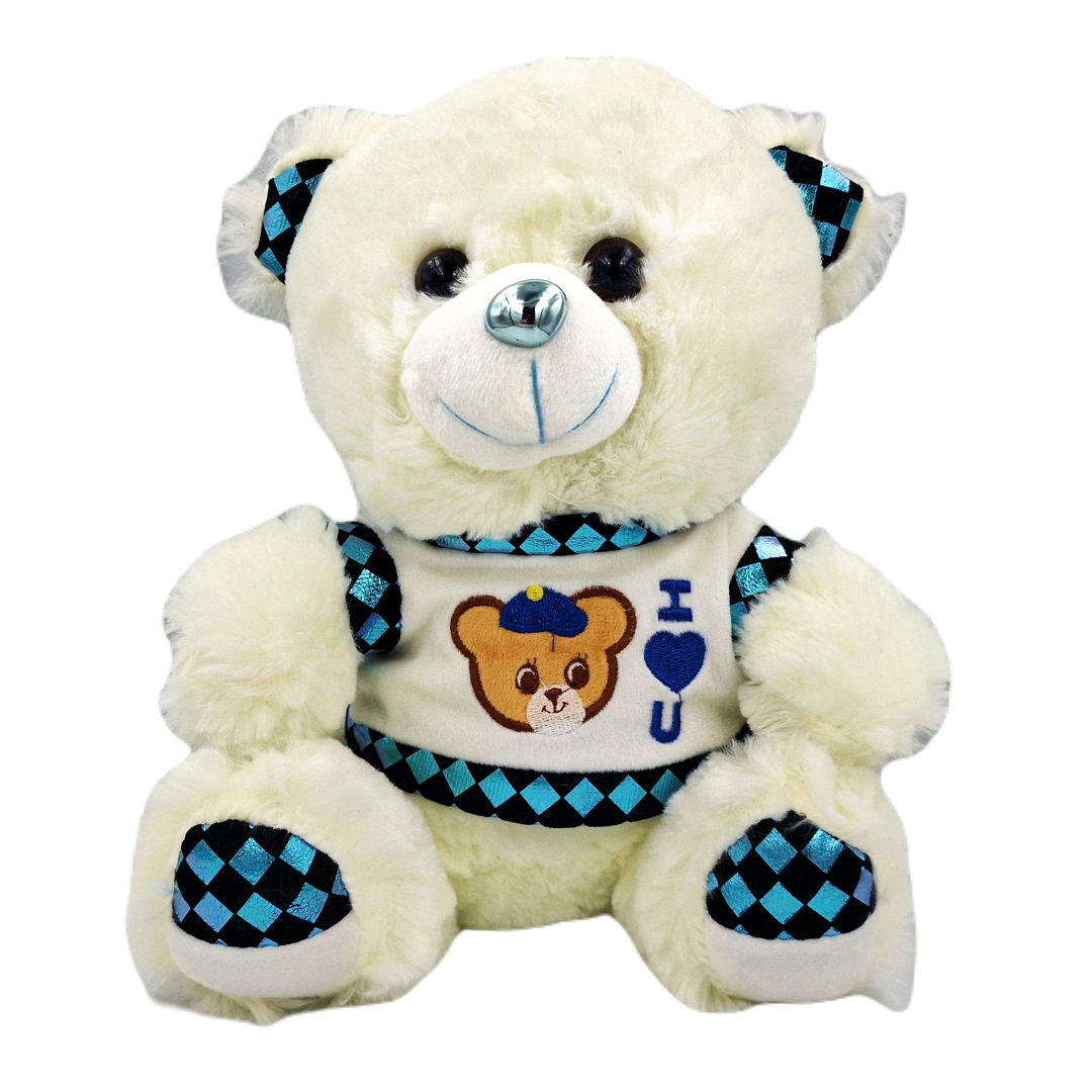 MASKOTKA DUŻY MIŚ PLUSZOWY BIAŁY MIĘKKA PRZYTULANKA PLUSZAK 30CM NA PREZENT