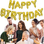 BALONY NA URODZINY URODZINOWE HAPPY BIRTHDAY DUŻA GIRLANDA 40cm DEKORACJA