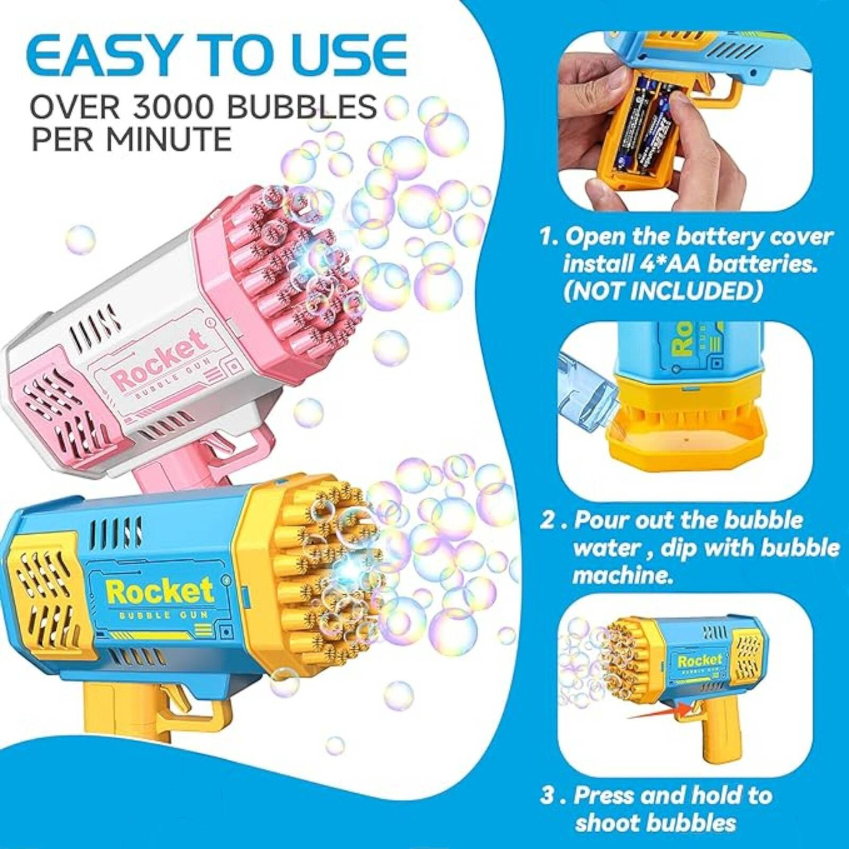 PISTOLET NA BAŃKI MASZYNA DO BANIEK MYDLANYCH GENERATOR AKCESORIA PŁYN