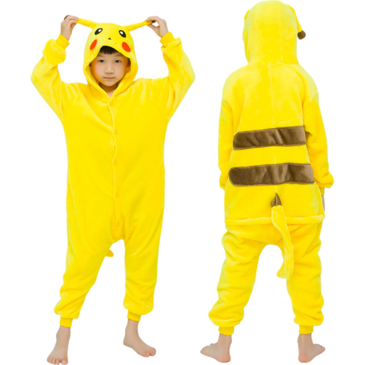 PIKACHU STRÓJ KOSTIUM PRZEBRANIE KIGURUMI PIDŻAMA DLA DZIECI rozmiar L 130