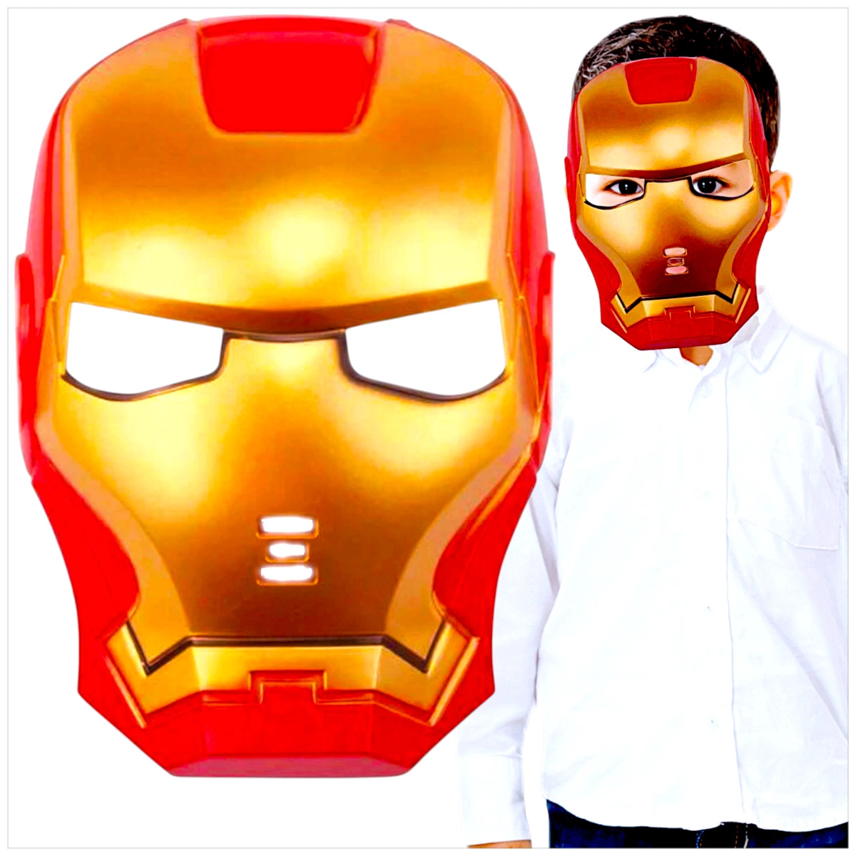 MASKA AVENGERS IRON MAN SUPERBOHATER PRZEBRANIE NA BAL IRON-MAN COSPLAY 