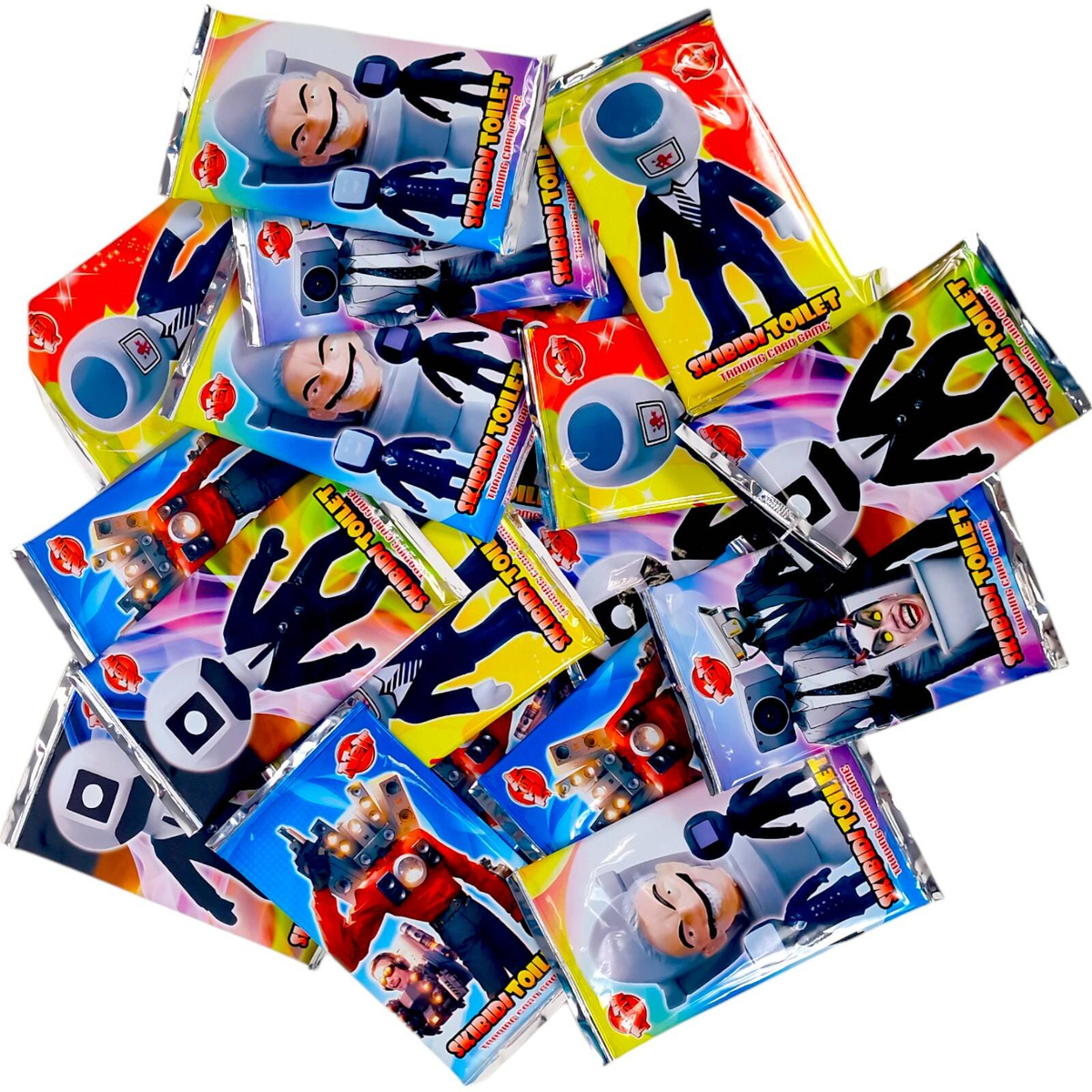 KARTY SKIBIDI TOILET KOLEKCJONERSKIE DO GRY 288 KART 36 SASZETEK MEGA BOX