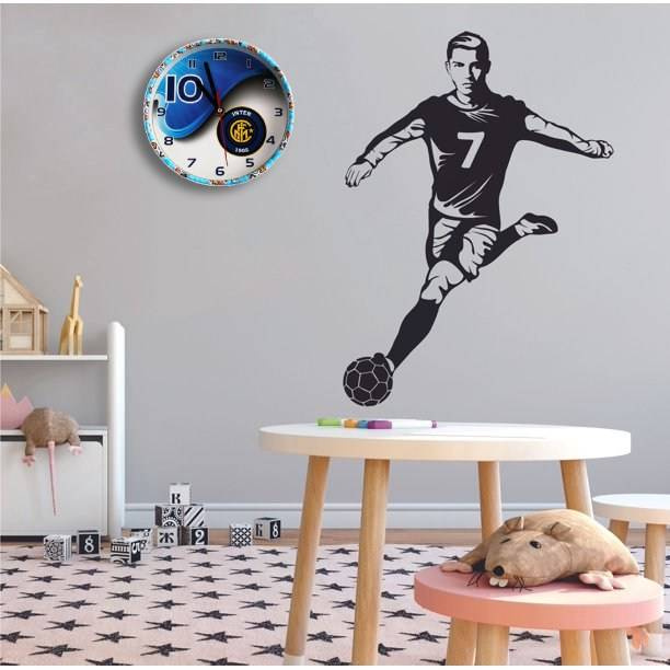 ZEGAR ŚCIENNY DLA KIBICA INTER MEDIOLAN DO POKOJU DZIECKA DLA FANÓW DRUŻYNY