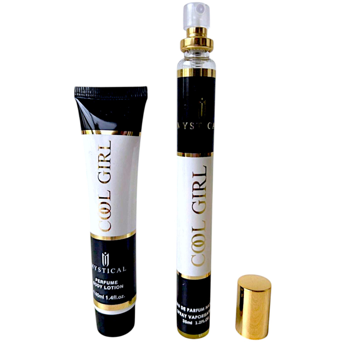 MINI ZESTAW DLA KOBIET BALSAM DO CIAŁA 40m +PERFUMETKA 35ml KOOL BLACK GIRL