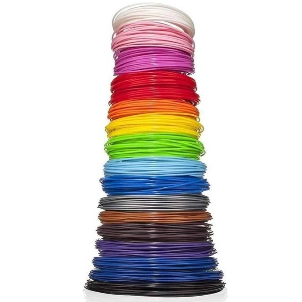 WKŁADY DO DŁUGOPISU 3D FILAMENT PEN 50 METRÓW MIX KOLORÓW KOLOROWY WKŁAD