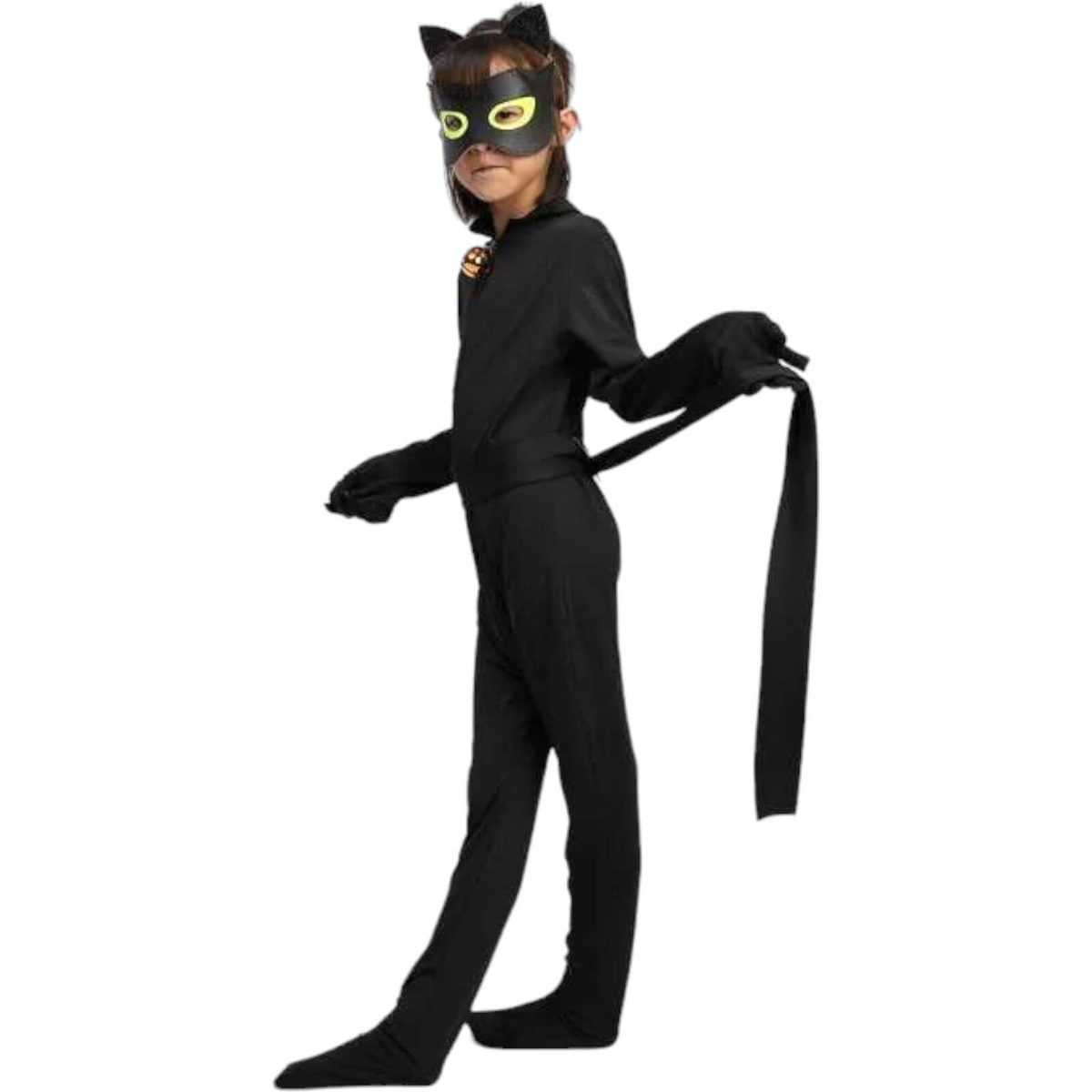 STRÓJ CZARNY KOT Z BAJKI MIRACULUM KOSTIUM KOCICA OPASKA MASKA PRZEBRANIE